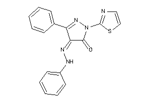 5-phenyl-4-(phenylhydrazono)-2-thiazol-2-yl-2-pyrazolin-3-one