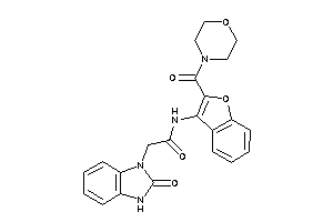 2-(2-keto-3H-benzimidazol-1-yl)-N-[2-(morpholine-4-carbonyl)benzofuran-3-yl]acetamide