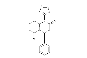 4-phenyl-1-(1,3,4-thiadiazol-2-yl)-4,6,7,8-tetrahydro-3H-quinoline-2,5-quinone