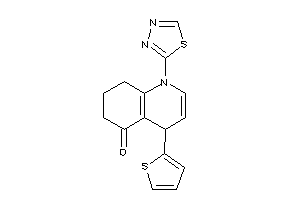 1-(1,3,4-thiadiazol-2-yl)-4-(2-thienyl)-4,6,7,8-tetrahydroquinolin-5-one