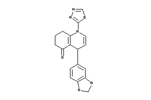 4-(1,3-benzodioxol-5-yl)-1-(1,3,4-thiadiazol-2-yl)-4,6,7,8-tetrahydroquinolin-5-one