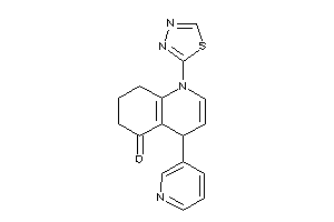 Image of 4-(3-pyridyl)-1-(1,3,4-thiadiazol-2-yl)-4,6,7,8-tetrahydroquinolin-5-one