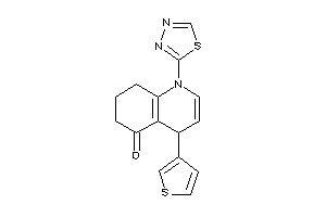 1-(1,3,4-thiadiazol-2-yl)-4-(3-thienyl)-4,6,7,8-tetrahydroquinolin-5-one