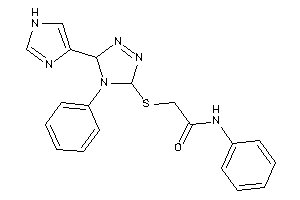 Image of 2-[[5-(1H-imidazol-4-yl)-4-phenyl-3,5-dihydro-1,2,4-triazol-3-yl]thio]-N-phenyl-acetamide