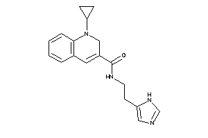 Image of 1-cyclopropyl-N-[2-(1H-imidazol-5-yl)ethyl]-2H-quinoline-3-carboxamide