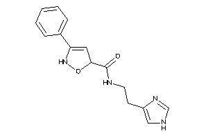 Image of N-[2-(1H-imidazol-4-yl)ethyl]-3-phenyl-3-isoxazoline-5-carboxamide