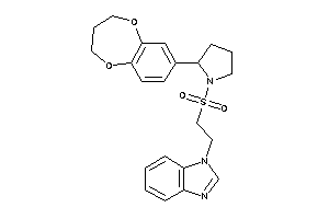 1-[2-[2-(3,4-dihydro-2H-1,5-benzodioxepin-7-yl)pyrrolidino]sulfonylethyl]benzimidazole