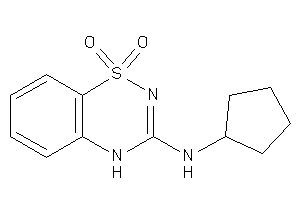 Image of Cyclopentyl-(1,1-diketo-4H-benzo[e][1,2,4]thiadiazin-3-yl)amine