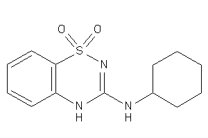 Cyclohexyl-(1,1-diketo-4H-benzo[e][1,2,4]thiadiazin-3-yl)amine