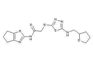 N-(5,6-dihydro-4H-cyclopenta[d]thiazol-2-yl)-2-[[5-(tetrahydrofurfurylamino)-1,3,4-thiadiazol-2-yl]thio]acetamide
