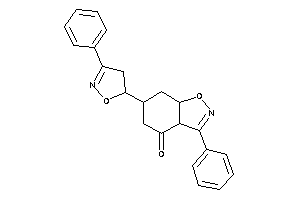 3-phenyl-6-(3-phenyl-2-isoxazolin-5-yl)-5,6,7,7a-tetrahydro-3aH-indoxazen-4-one