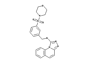 4-[3-[([1,2,4]triazolo[4,3-a]quinolin-1-ylthio)methyl]phenyl]sulfonylmorpholine