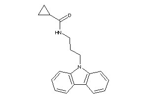 Image of N-(3-carbazol-9-ylpropyl)cyclopropanecarboxamide