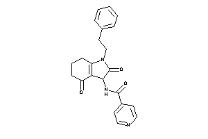 Image of N-(2,4-diketo-1-phenethyl-3,5,6,7-tetrahydroindol-3-yl)isonicotinamide
