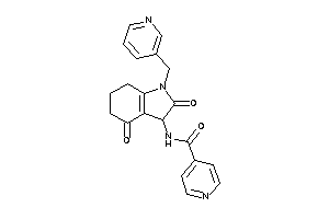 Image of N-[2,4-diketo-1-(3-pyridylmethyl)-3,5,6,7-tetrahydroindol-3-yl]isonicotinamide