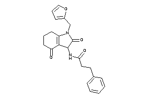 Image of N-[1-(2-furfuryl)-2,4-diketo-3,5,6,7-tetrahydroindol-3-yl]-3-phenyl-propionamide