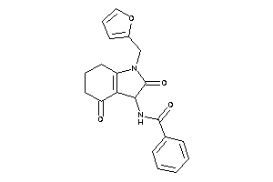 Image of N-[1-(2-furfuryl)-2,4-diketo-3,5,6,7-tetrahydroindol-3-yl]benzamide