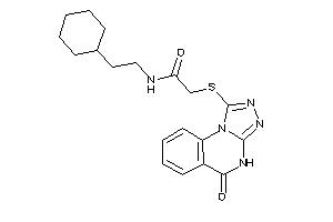 N-(2-cyclohexylethyl)-2-[(5-keto-4H-[1,2,4]triazolo[4,3-a]quinazolin-1-yl)thio]acetamide