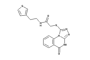 2-[(5-keto-4H-[1,2,4]triazolo[4,3-a]quinazolin-1-yl)thio]-N-[2-(3-thienyl)ethyl]acetamide