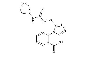 N-cyclopentyl-2-[(5-keto-4H-[1,2,4]triazolo[4,3-a]quinazolin-1-yl)thio]acetamide