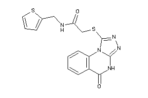 Image of 2-[(5-keto-4H-[1,2,4]triazolo[4,3-a]quinazolin-1-yl)thio]-N-(2-thenyl)acetamide