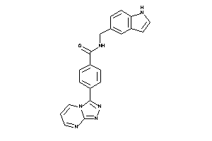 Image of N-(1H-indol-5-ylmethyl)-4-([1,2,4]triazolo[4,3-a]pyrimidin-3-yl)benzamide