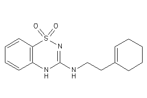 Image of 2-cyclohexen-1-ylethyl-(1,1-diketo-4H-benzo[e][1,2,4]thiadiazin-3-yl)amine
