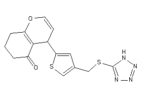 Image of 4-[4-[(1H-tetrazol-5-ylthio)methyl]-2-thienyl]-4,6,7,8-tetrahydrochromen-5-one