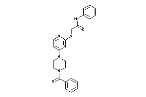 Image of 2-[[4-(4-benzoylpiperazino)pyrimidin-2-yl]thio]-N-phenyl-acetamide