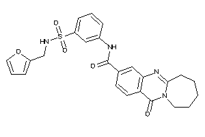 N-[3-(2-furfurylsulfamoyl)phenyl]-12-keto-7,8,9,10-tetrahydro-6H-azepino[2,1-b]quinazoline-3-carboxamide