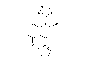 Image of 1-(1,3,4-thiadiazol-2-yl)-4-(2-thienyl)-4,6,7,8-tetrahydro-3H-quinoline-2,5-quinone