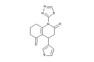 1-(1,3,4-thiadiazol-2-yl)-4-(3-thienyl)-4,6,7,8-tetrahydro-3H-quinoline-2,5-quinone