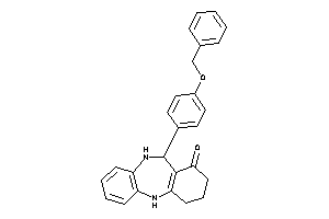 6-(4-benzoxyphenyl)-5,6,8,9,10,11-hexahydrobenzo[c][1,5]benzodiazepin-7-one