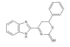 [4-(1H-benzimidazol-2-yl)-6-phenyl-5,6-dihydro-1,3-thiazin-2-ylidene]amine