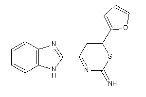 [4-(1H-benzimidazol-2-yl)-6-(2-furyl)-5,6-dihydro-1,3-thiazin-2-ylidene]amine