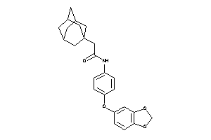 Image of 2-(1-adamantyl)-N-[4-(1,3-benzodioxol-5-yloxy)phenyl]acetamide