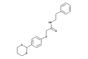 2-[4-(1,3-dithian-2-yl)phenoxy]-N-phenethyl-acetamide