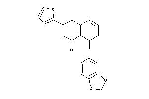 4-(1,3-benzodioxol-5-yl)-7-(2-thienyl)-4,6,7,8-tetrahydro-3H-quinolin-5-one