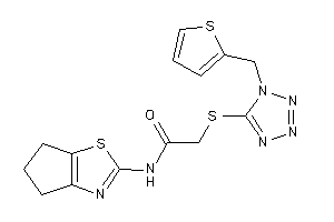 N-(5,6-dihydro-4H-cyclopenta[d]thiazol-2-yl)-2-[[1-(2-thenyl)tetrazol-5-yl]thio]acetamide