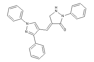Image of 4-[(1,3-diphenylpyrazol-4-yl)methylene]-2-phenyl-pyrazolidin-3-one