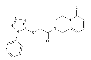 Image of 2-[2-[(1-phenyltetrazol-5-yl)thio]acetyl]-3,4-dihydro-1H-pyrido[1,2-a]pyrazin-6-one