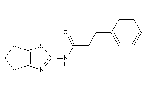 Image of N-(5,6-dihydro-4H-cyclopenta[d]thiazol-2-yl)-3-phenyl-propionamide