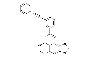 1-[3-(2-phenylethynyl)phenyl]-2-(5,6,7,8-tetrahydro-[1,3]dioxolo[4,5-g]isoquinolin-5-yl)ethanone