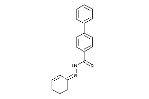 Image of N-(cyclohex-2-en-1-ylideneamino)-4-phenyl-benzamide