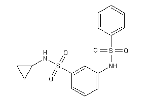 Image of 3-(benzenesulfonamido)-N-cyclopropyl-benzenesulfonamide
