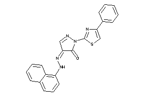 4-(1-naphthylhydrazono)-2-(4-phenylthiazol-2-yl)-2-pyrazolin-3-one