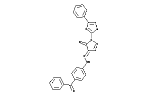 4-[(4-benzoylphenyl)hydrazono]-2-(4-phenylthiazol-2-yl)-2-pyrazolin-3-one