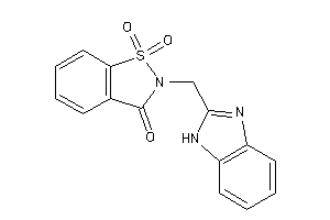 2-(1H-benzimidazol-2-ylmethyl)-1,1-diketo-1,2-benzothiazol-3-one