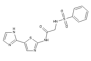 2-(benzenesulfonamido)-N-[5-(1H-imidazol-2-yl)thiazol-2-yl]acetamide
