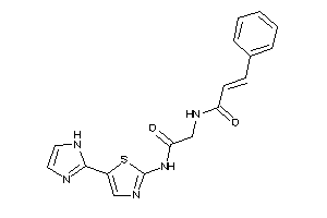 N-[2-[[5-(1H-imidazol-2-yl)thiazol-2-yl]amino]-2-keto-ethyl]-3-phenyl-acrylamide